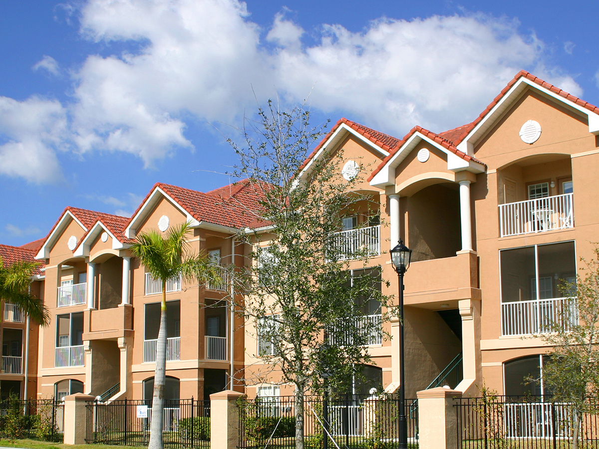 row of condos managed by denali property management in new jersey